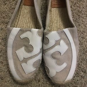 Tory Burch Lonnie Natural White Flats